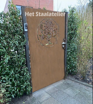 Cortenstaal tuinpoort