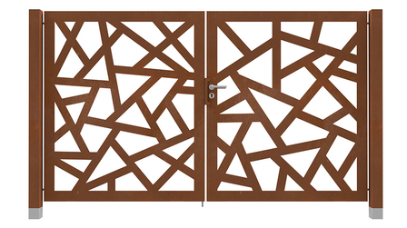 Design poort cortenstaal