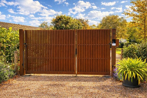 Lamellenpoort verticale lamellen