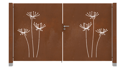 Dubbele Cortenstaal Poort Dille